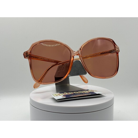 Vintage Oversize Sunglasses NOS Monochrome Amber Orange Lens/Frame 1970s-1980s - Picture 2 of 10